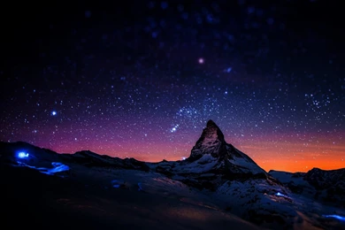 Matterhorn Night Sky Wallpapers (Darkest Version) By IRondo On ...