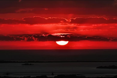 Blood Red Sunset   Wallpapers