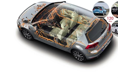 2013 Volkswagen Golf 7 (vii) Electronics: Wire Harness
