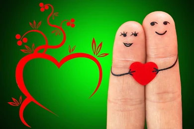 Sweet Heart Finger Couple Love Wallpapers