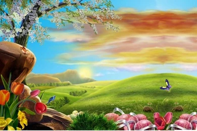 Fantastic Easter Surprise Serene Scenery 980×648