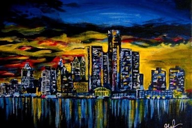 Detroit Skyline < Images & Galleries