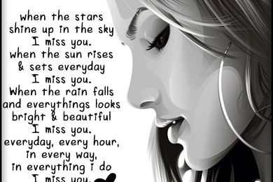 I Miss U English Messages Wallpapers