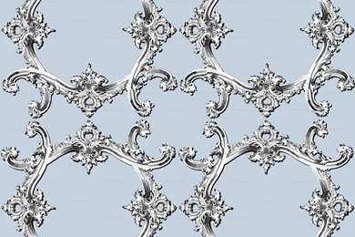 Rococo Swag ~ Versailles Fog Fabric   Peacoquettedesigns   Spoonflower