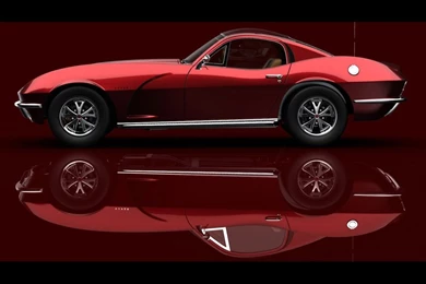 2009 Viper Concept 1967 By Rafael Reston   Maroon Side Reflection ...