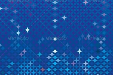 Abstract Mosaic In Royal Blue