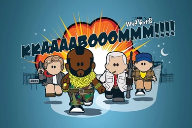 Desktop Wallpaper: "The A Team" (Weenicons)