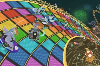 N64 Rainbow Road   Pony Kart By Chainchomp7 On DeviantArt