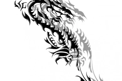 Wallpapers Digital Art > Wallpapers Style Tribal Dragon Tribal By ...