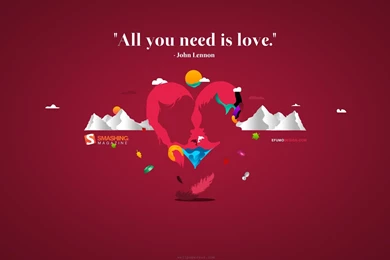 Wallpapers Love Hert John Lennon Drawings Hearts Smashing Magazine ...