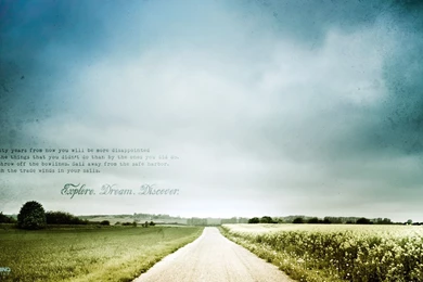 Landscapes Futuristic Quotes Typography Discovery Dreams Roads ...