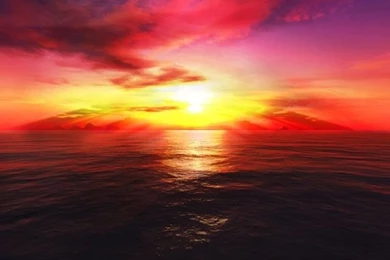 640x960 3D Sunset Iphone 4 Wallpapers