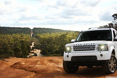 Land Rover Discovery 4 White HD Desktop Wallpapers : Widescreen ...