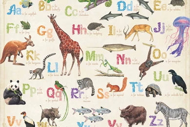 Silver Dolphin Books–Illustrated ABC Desktop Wallpapers