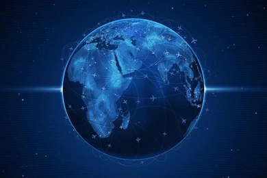 Dark Blue Globe Wallpapers 1600x1200