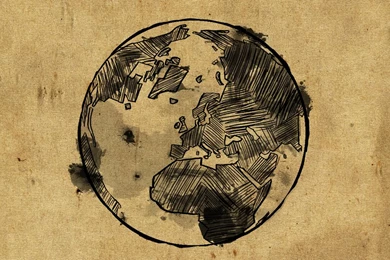 Grunge Globe Wallpapers 1920x1080