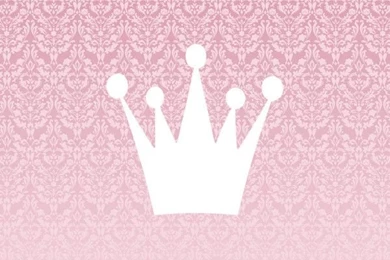 Homeworks Etc White Princess Crown Damask Canvas Wall Art ...