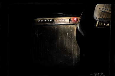 Made With Paper — Light And Shadow, Guitar And Amp. By Paingold