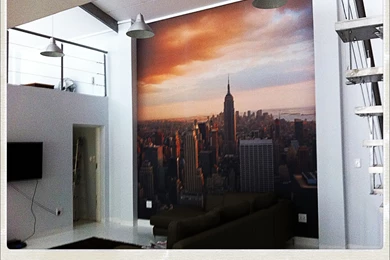 Printed Custom Digital Wallpapers Installation