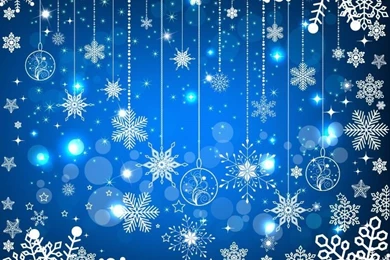 Blue Christmas Backgrounds Vector Illustration