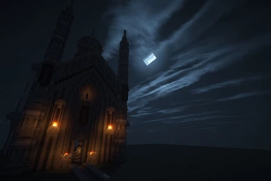 Minecraft Castle At Night Computer Backgrounds By 567legodude On ...