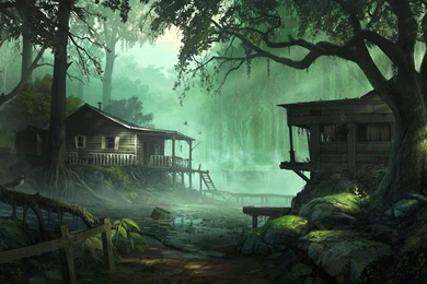 Dark Forest House Wallpapers HD