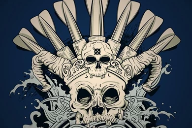 SurfyDarts iPhone 6 Wallpaper: Gradient Deep Blue (for Black Phone ...