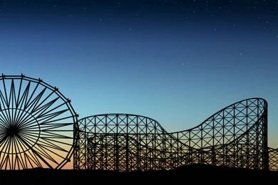 Dual Screen Roller Coaster Wallpapers   (