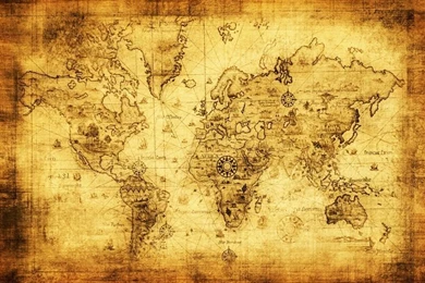 Liven Up Your Wall With This 'Old Map' Feature Wallpaper.