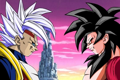 DeviantArt: More Like Wallpapers Baby Vegeta Vs Goku Ssj4 By Dony910