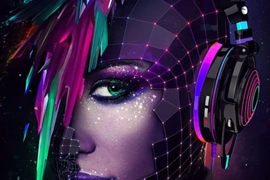 Download Amazing Wallpapers "She Can DJ" By Michal Sycz