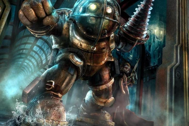 Big Daddy Bioshock Video Games Hd Wallpapers   (