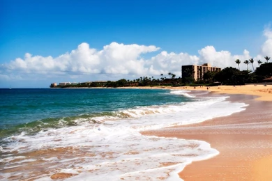Desktop Wallpapers » Other Backgrounds » Kaanapali Beach, Maui ...