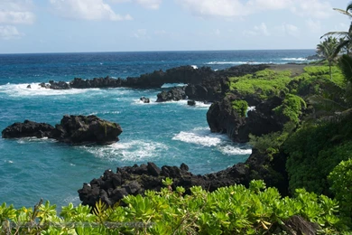 Cove Wai'Anapanapa State Park On Maui Desktop Wallpapers
