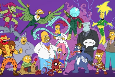 Download Wallpapers 3840x2160 The Simpsons, Simpsons, Spiderman ...