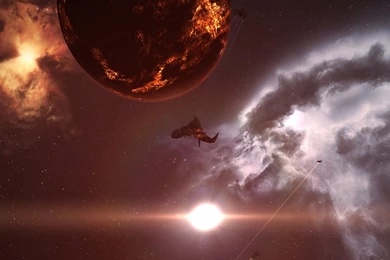 EVE Online Nebula Space Sc fi Planets Sun Stars Wallpapers ...