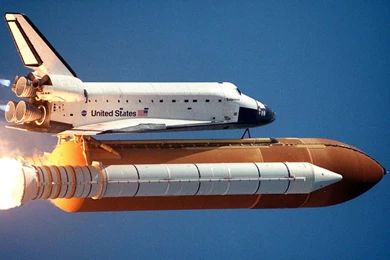 Nasa Space Shuttle In Space