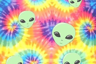 Alien, Colorful, Tie Dye, Wallpapers Image