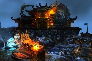 Wallpapers Pandaria Pandaren Mage And Dragon By Daratorn On ...