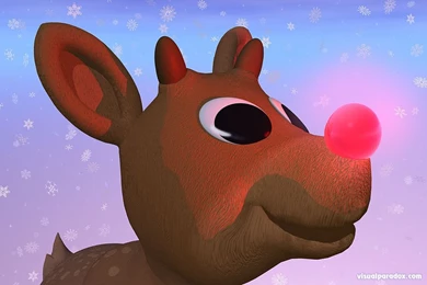 Free 3D Wallpapers 'Rudolph' 1024x768