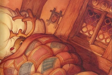 Rudolph The Red Nosed Reindeer Illustration Wallpapers 15   Wallcoo.net