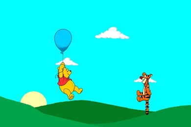 Grey Olltwit Software   Pooh & Tigger Free Wallpapers