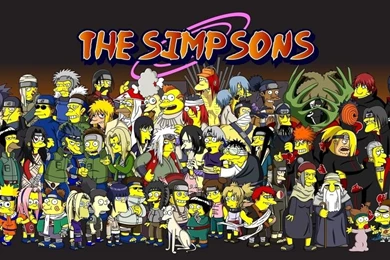 Anime, Naruto, Wallpaper, Akatsuki, The Simpsons, Parody, Cartoon ...