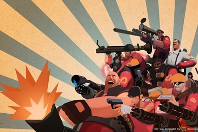 DeviantArt: More Like Wallpaper: TF2 RED By Haruningster
