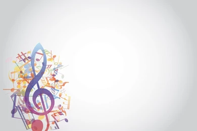 Colored Music Notes Style Backgrounds   Music   PPT Backgrounds
