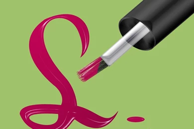 Letter 'L' In Nail Polish By Nymphont On DeviantArt