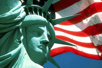 Statue Of Liberty us flag hd wallpapers