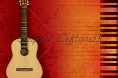 Music Grunge Backgrounds Acoustic Guitar And Piano · GL Stock Images