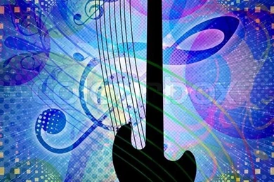 Funky Music Backgrounds With Guitar