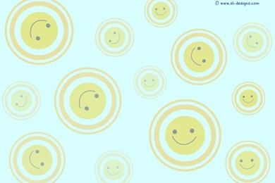 Smiley On Light Blue Desktop Wallpapers